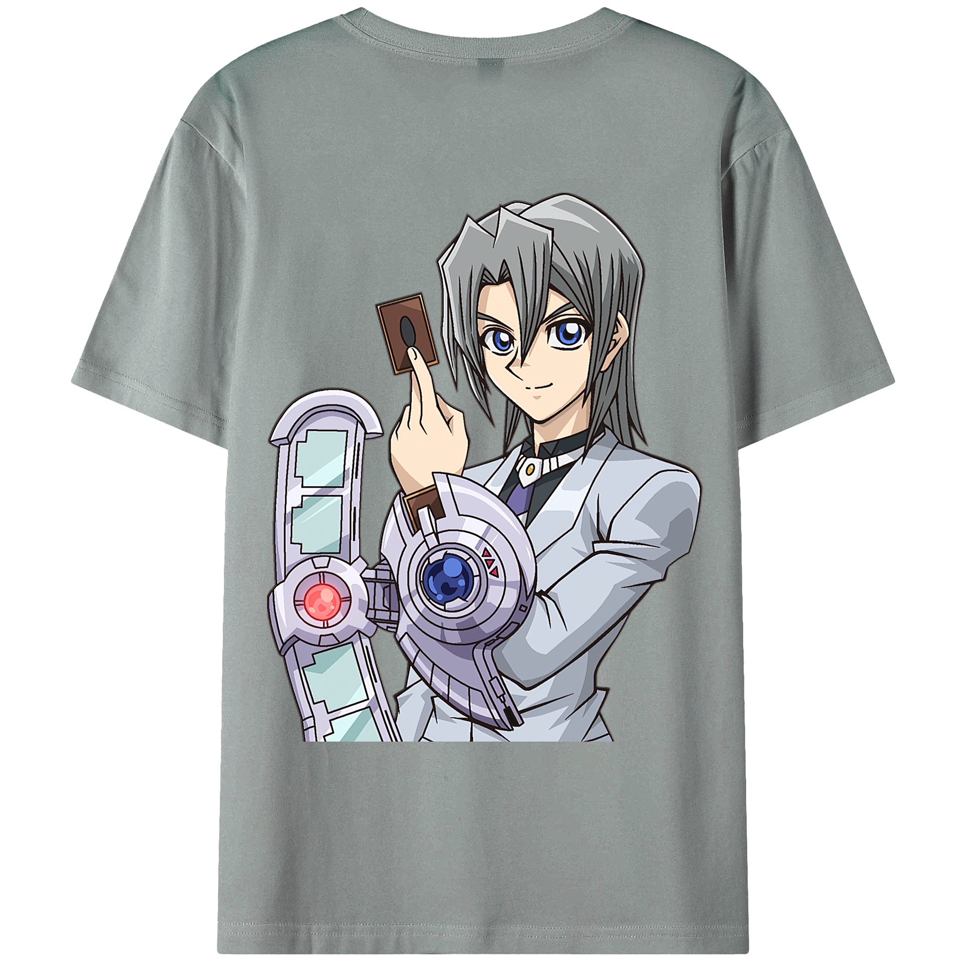 （画像用） 遊☆戯☆王 Yu-Gi-Oh! 綿100％ メンズ半袖Tシャツ（バックプリント） 通気性
